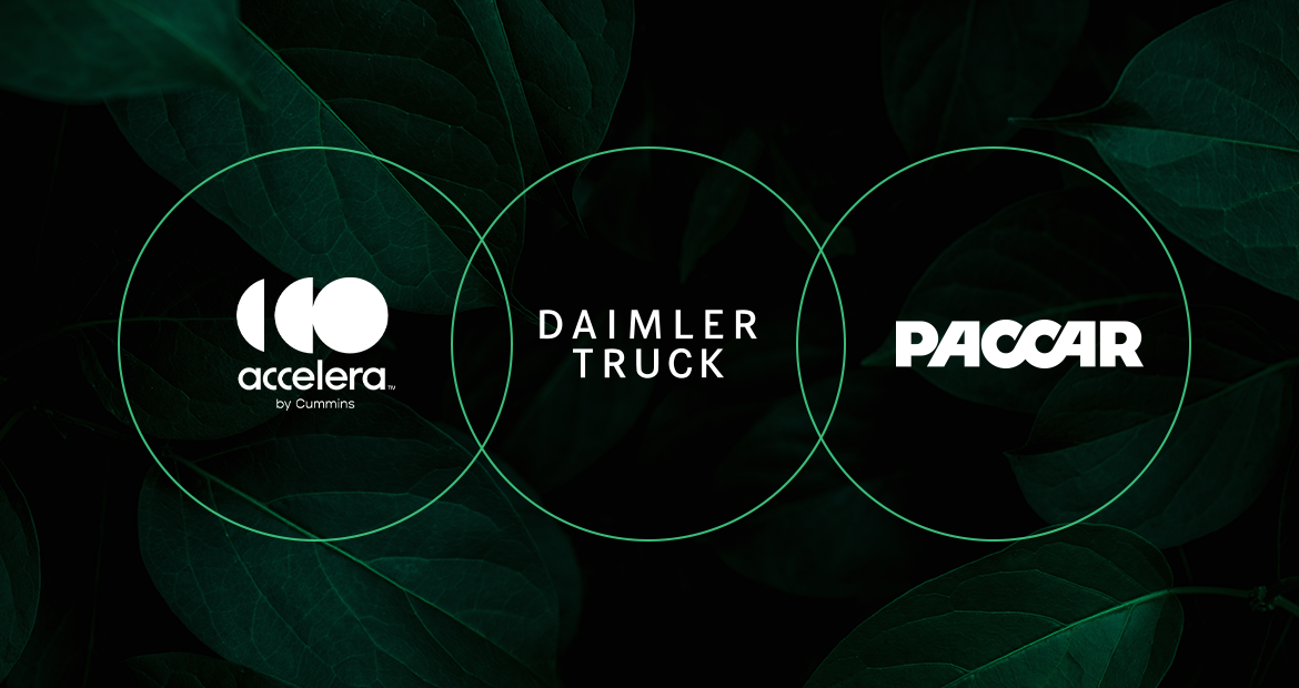 Logotipos Accelera by Cummins, Daimler y PACCAR