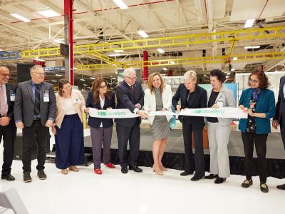 Fridley Ribbon Cutting with President of Accelera and Government Officials